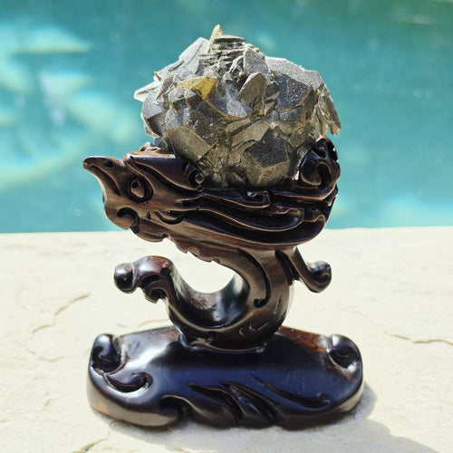 Collector Grade Benz Calcite With Chalcopyrite | Custom Stand 414gms