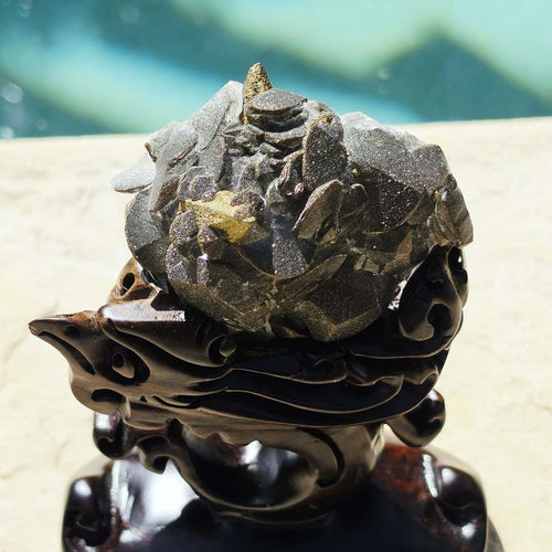 Collector Grade Benz Calcite With Chalcopyrite | Custom Stand 414gms