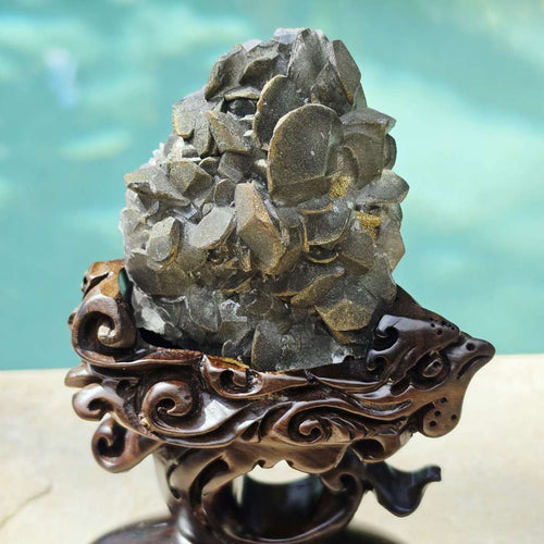 Collector Grade Benz Calcite With Chalcopyrite | Custom Stand 503gms