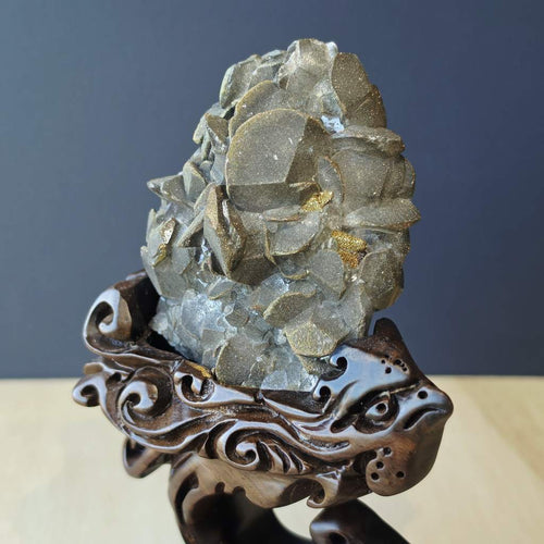 Collector Grade Benz Calcite With Chalcopyrite | Custom Stand 503gms