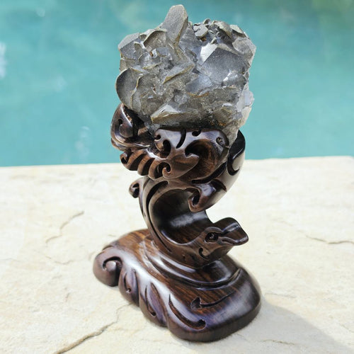 Collector Grade Benz Calcite With Chalcopyrite | Custom Stand 526gms