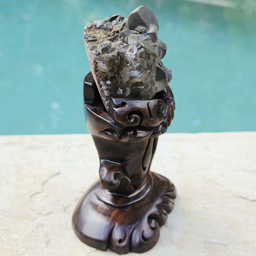 Collector Grade Benz Calcite With Chalcopyrite | Custom Stand 526gms