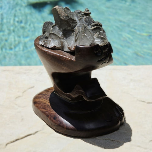 Collector Grade Benz Calcite With Chalcopyrite | Custom Stand 752gms
