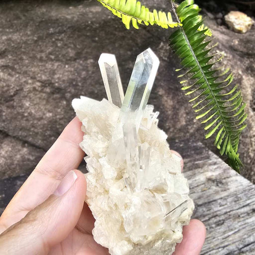 Columbian Quartz Cluster | Blue Rutile Sprays Of Energy