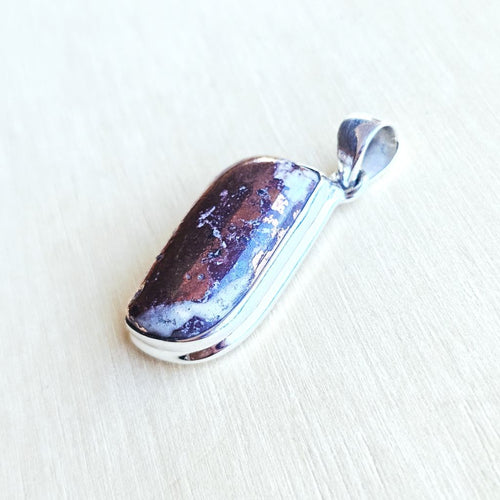 Copper & Agate Pendant | Flame Of Stone
