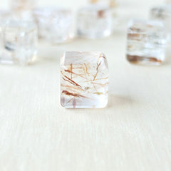 Copper & Black Rutile Cubes | Copper Threads