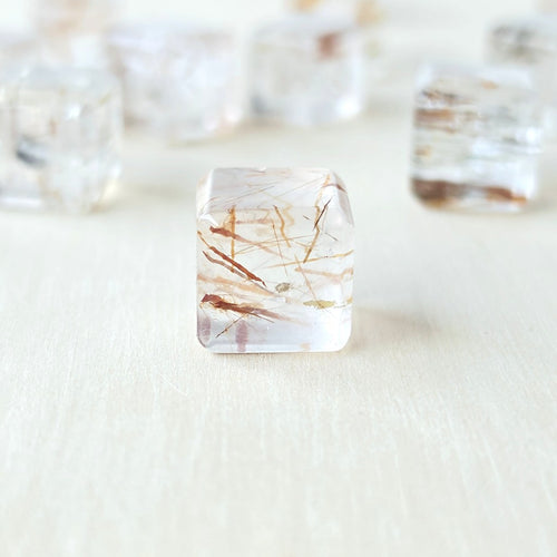 Copper & Black Rutile Cubes | Copper Threads