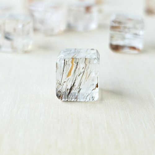 Copper & Black Rutile Cubes | Copper Threads