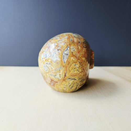 Crazy Lace Agate Skull | The Happy Guardian