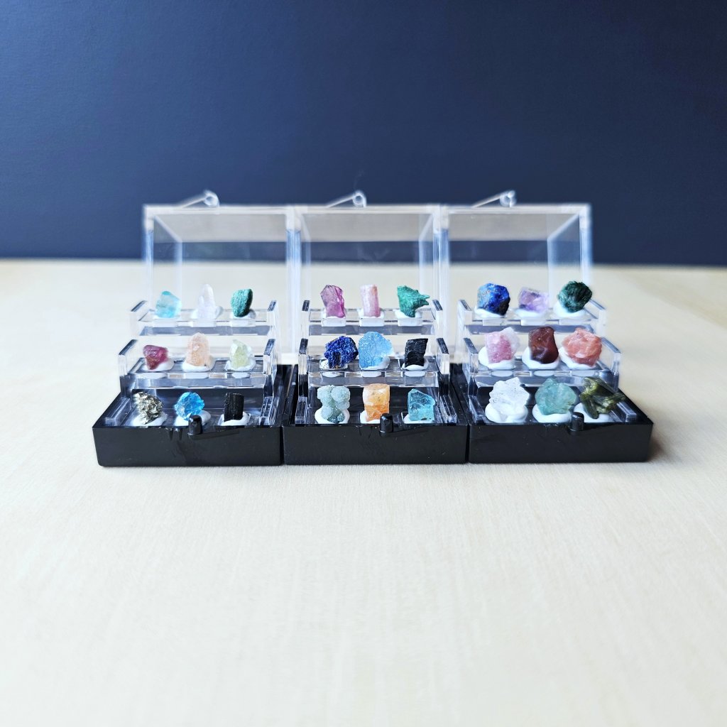 Crystal Specimen Collection Box | 9 Natural Mineral Specimens – Divine ...