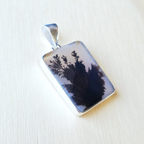 Dendritic Agate Pendant | Earthen Muse