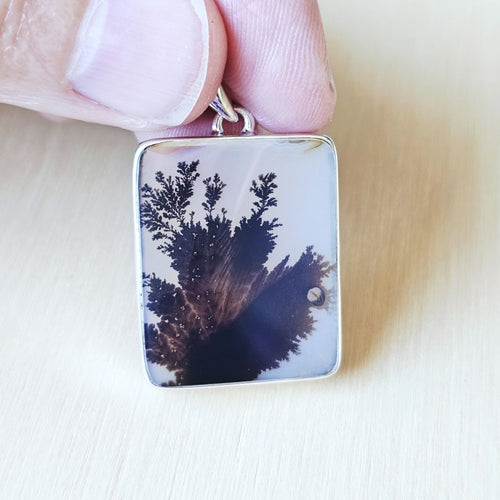 Dendritic Agate Pendant | Earthen Muse
