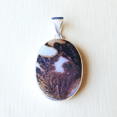 Dendritic Agate Pendant | Forest Whisper