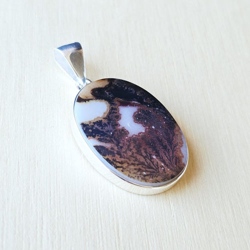 Dendritic Agate Pendant | Forest Whisper