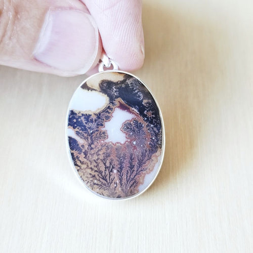 Dendritic Agate Pendant | Forest Whisper