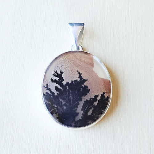 Dendritic Agate Pendant | Whispering Branches