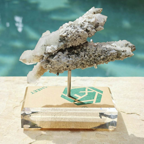 Double Terminated Quartz with Fluorite & Dolomite  | Xianghualing, China