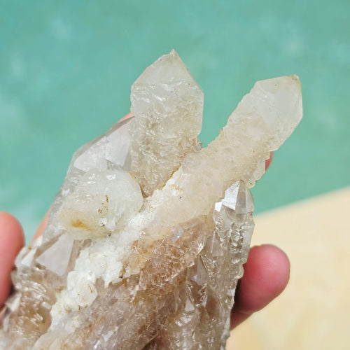 Double Terminated Quartz with Fluorite & Dolomite  | Xianghualing, China