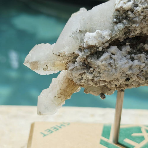 Double Terminated Quartz with Fluorite & Dolomite  | Xianghualing, China