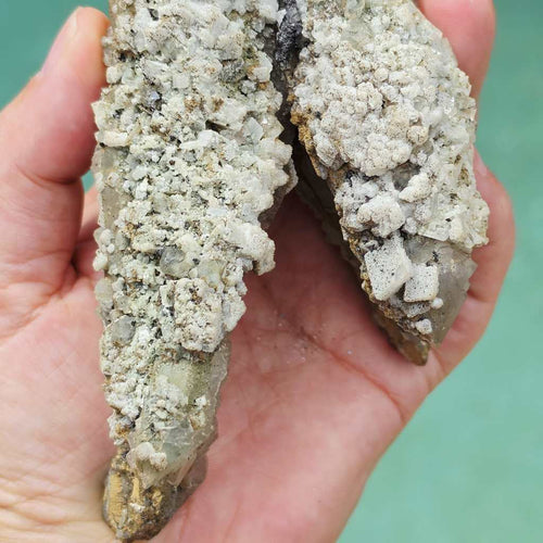 Double Terminated Quartz with Fluorite & Dolomite  | Xianghualing, China
