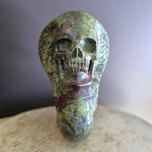 Dragon Blood Jasper Cobra Skull | Inner Fire