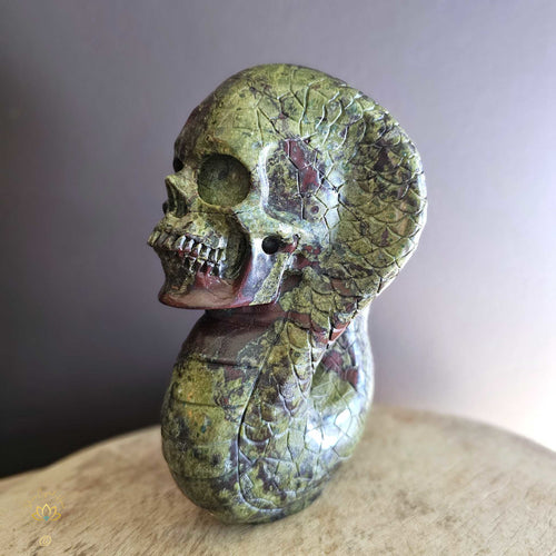 Dragon Blood Jasper Cobra Skull | Inner Fire