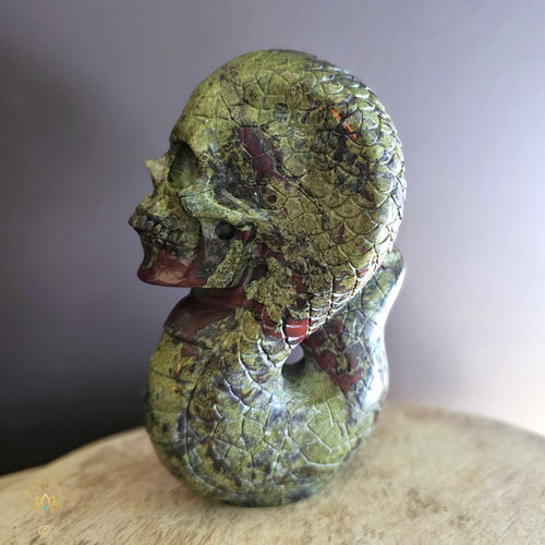 Dragon Blood Jasper Cobra Skull | Inner Fire