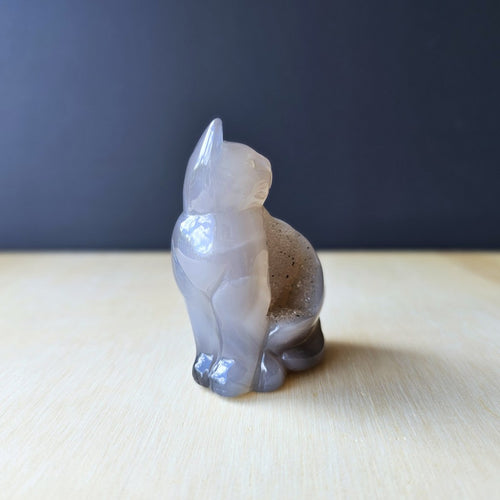 Druzy Agate Cat | Mystic Whiskers 136gms