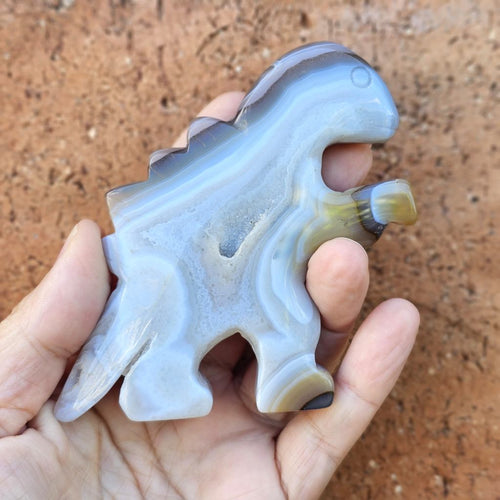 Druzy Agate Dinosaur | Guardian Of The Sparkly Shadows
