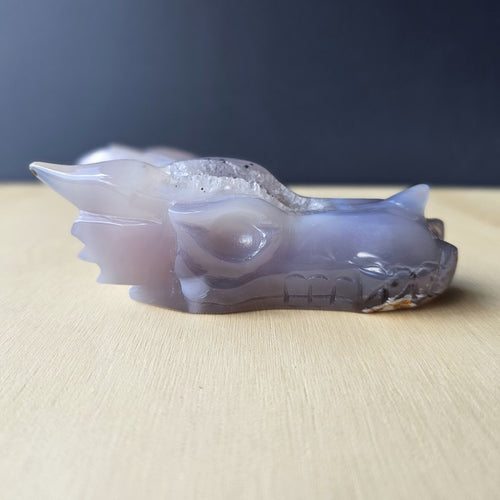 Druzy Agate Dragon  | Guardian Of Crystal Cavern