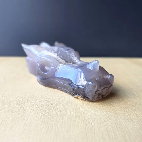 Druzy Agate Dragon  | Guardian Of Crystal Cavern