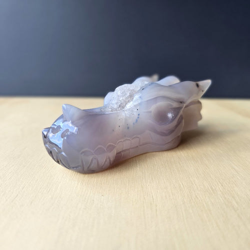 Druzy Agate Dragon  | Guardian Of Crystal Cavern