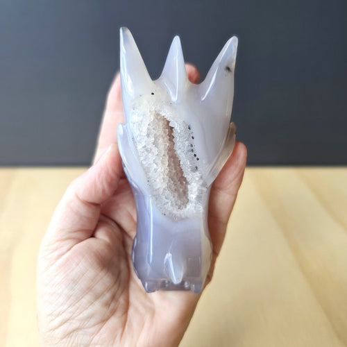Druzy Agate Dragon  | Guardian Of Crystal Cavern