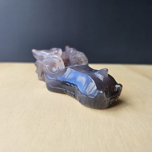 Druzy Agate Dragon  | Guardian Of The Sparkly Shadows