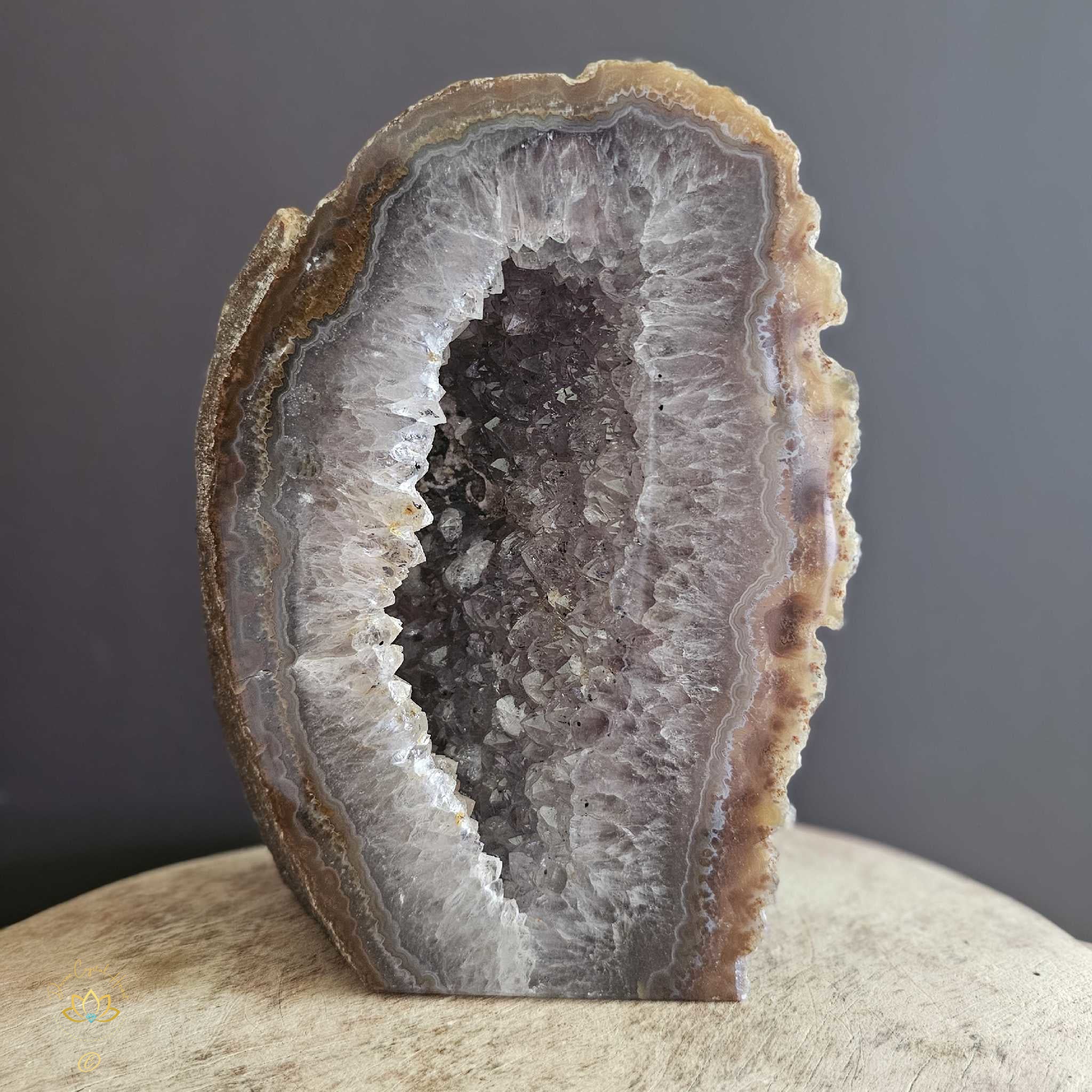 Druzy Agate | Geode 2.345kgs – Divine Crystal Heart