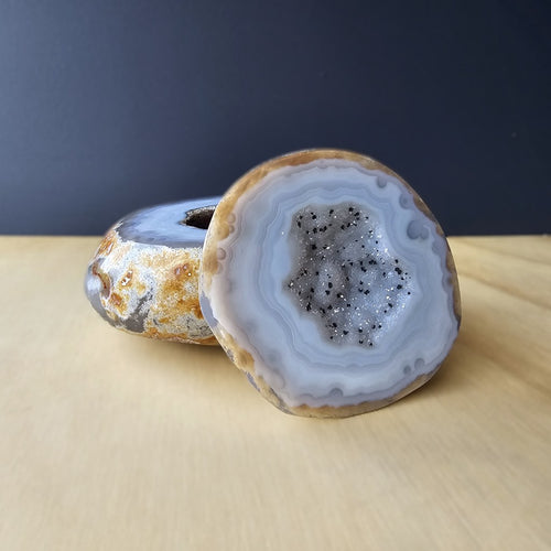 Druzy Agate Geode Capsules | Ancient Spark Geode