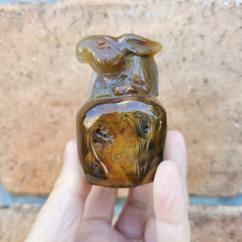 Druzy Agate Hare | The Gentle Leaper