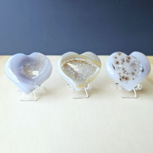 Druzy Agate Hearts | Heart Tingles