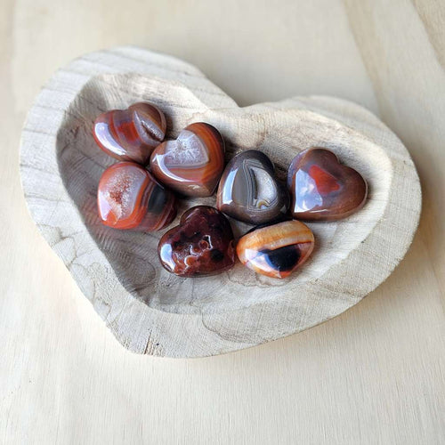 Druzy Carnelian Hearts | Creative Heart Spark