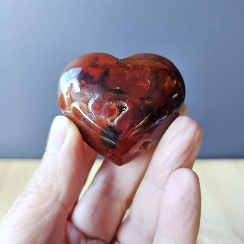 Druzy Carnelian Hearts | Creative Heart Spark
