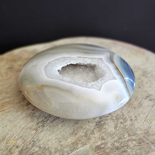 Druzy Quartz In Agate | Disc 509gms