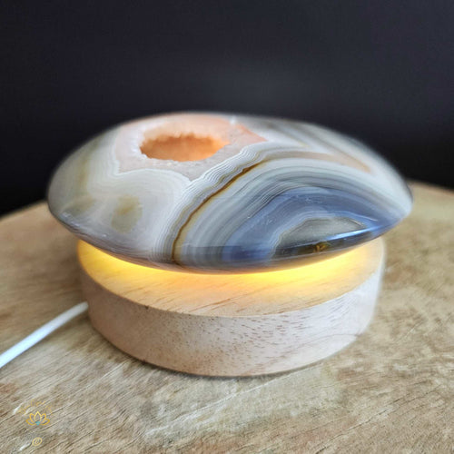 Druzy Quartz In Agate | Disc 509gms