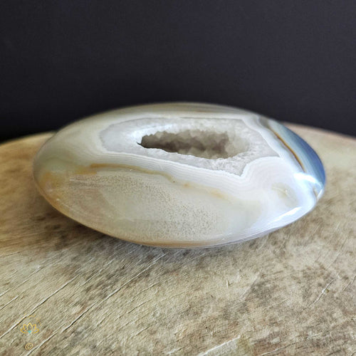 Druzy Quartz In Agate | Disc 509gms