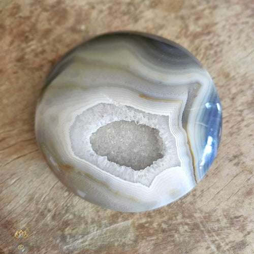 Druzy Quartz In Agate | Disc 509gms