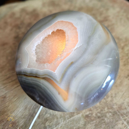 Druzy Quartz In Agate | Disc 509gms