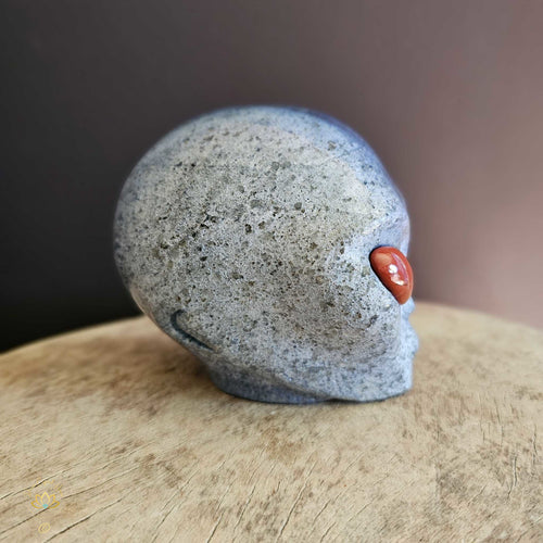 Dumortierite Alien Skull | Guardian Of The High Heart