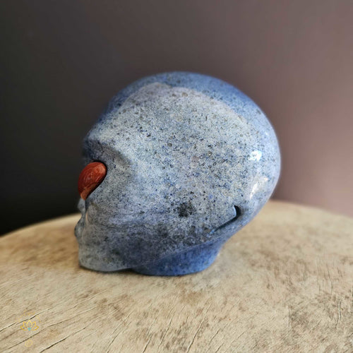 Dumortierite Alien Skull | Guardian Of The High Heart