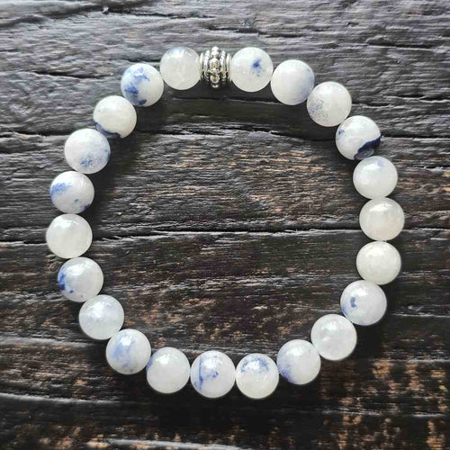 Dumortierite Blue Needle Crystal Bracelet | Spiritual Activation