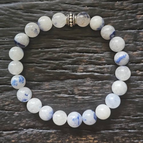 Dumortierite Blue Needle Crystal Bracelet | Spiritual Activation