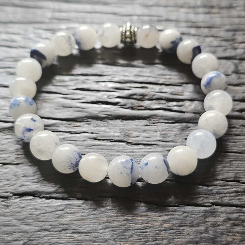 Dumortierite Blue Needle Crystal Bracelet | Spiritual Activation